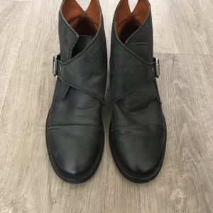 SixtySeven Leather Black Booties